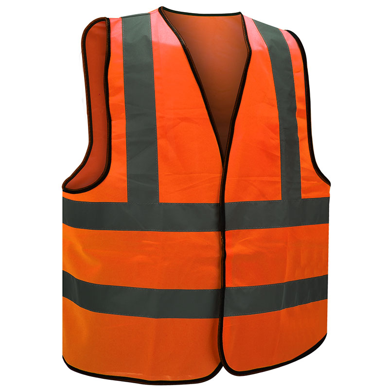 Star, Reflective High Visibility Vest Knit Fabric Velcro Type