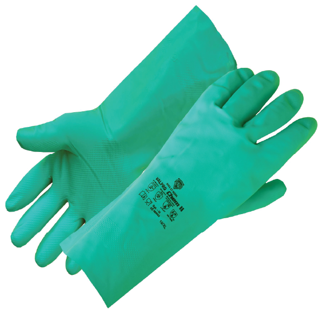 VALPRO Chem II, 15mil (0.38mm) Flock Lined Nitrile Glove