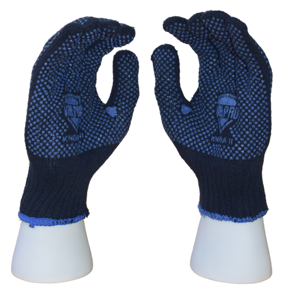 Double Side Dotted Gloves, Blue KNDDA II ,Valpro