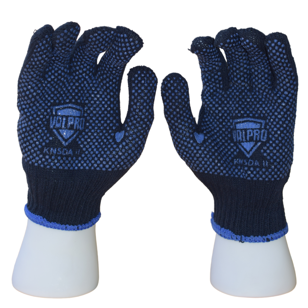 Blue KNSDA, Knitted Gloves - Single Side Grip KNSDA II , Valpro