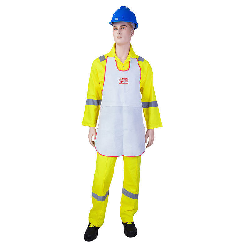Torch Apron - Middle Stitched Leather Welding Apron With Piping