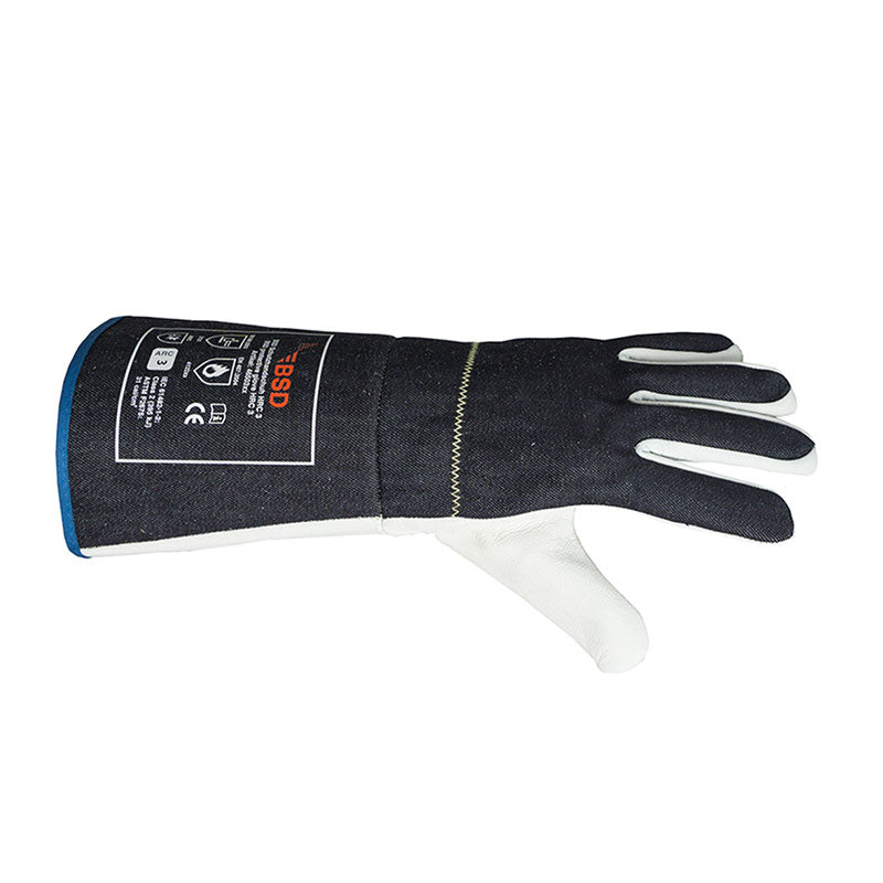 Arc protection Gloves HRC 3, Class 2, ATPV 31.0 cal/cm2.