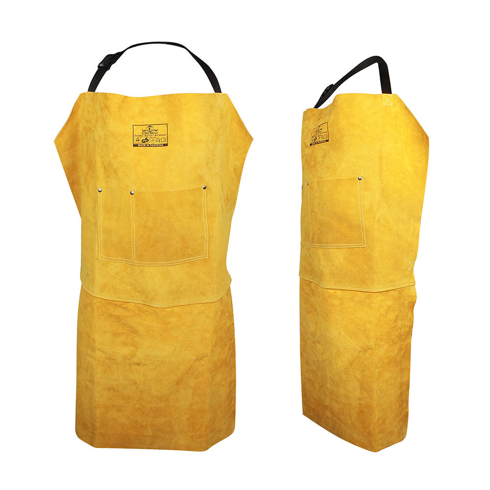 Golden Apron, Welding Apron, Golden Suede Leather