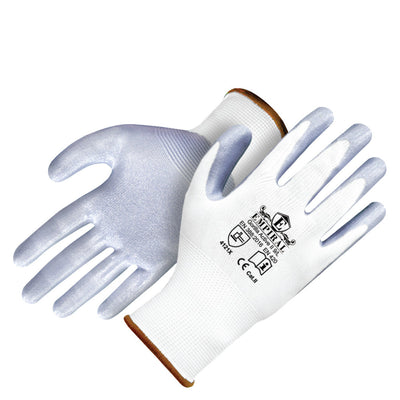 Gorilla Active - II, 13 Gauge White Polyester Liners/Grey Nitrile Palm Coated Glove