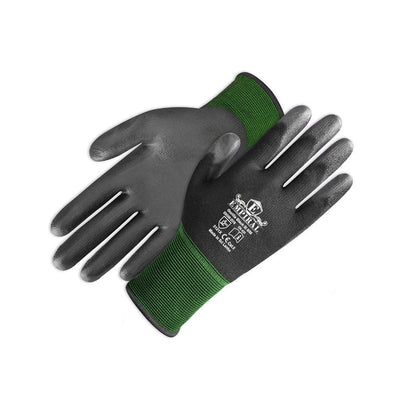 Gorilla Black- III, Black PU Palm Coated Gloves