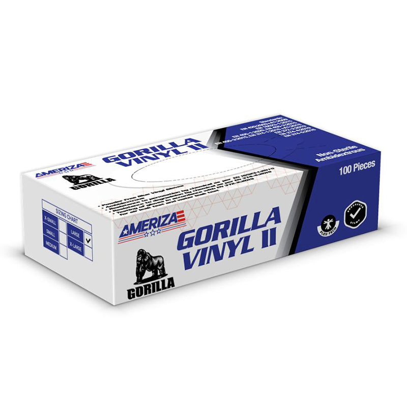 Gorilla Vinyl II, Blue Vinyl Disposable Glove