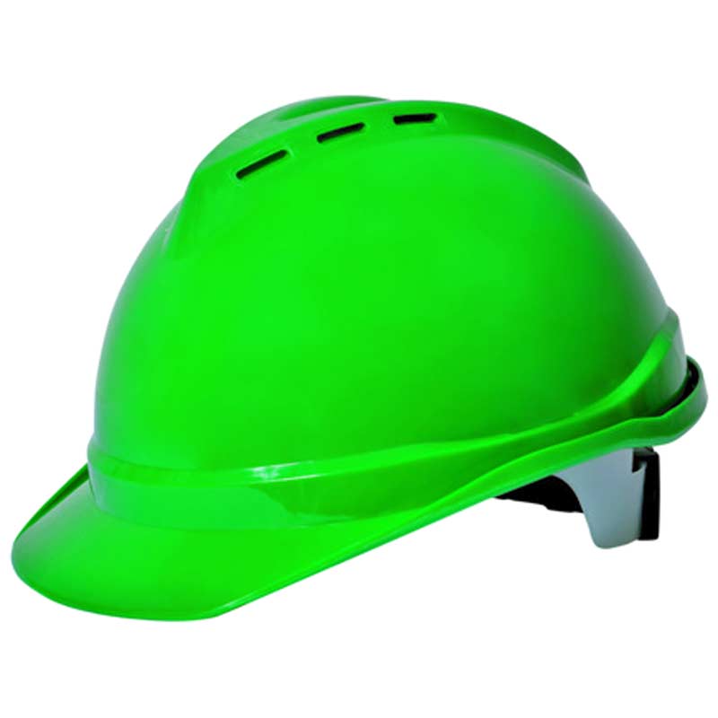 safety-ventilated-helmet-green