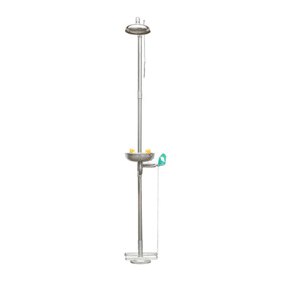 Wall-Mounted Stainless Steel Emergency Eyewash Station – Double Mouth 304 Washer