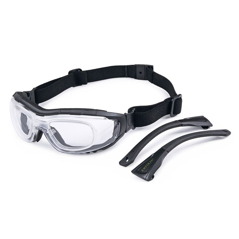 RX Ultra Goggles. Anti-Scratch Anti-Fog & Anti UV Light & Clear/Black Safety Goggles.