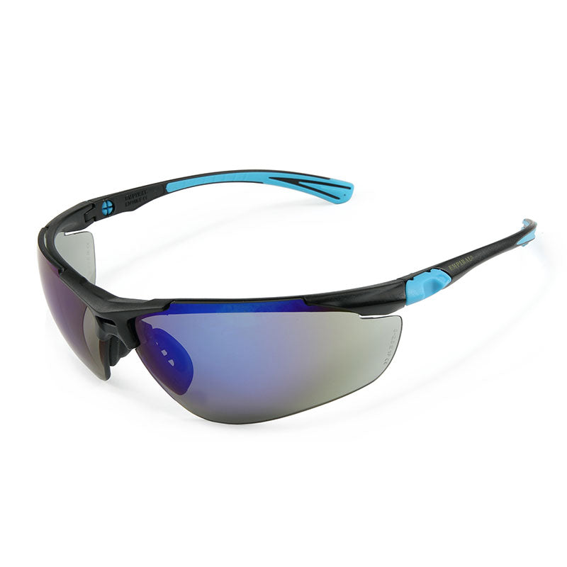 Super-Fit Mirror - Blue, Anti-Scratch, Anti UV Light & Blue Mirror Safety Spectacles.