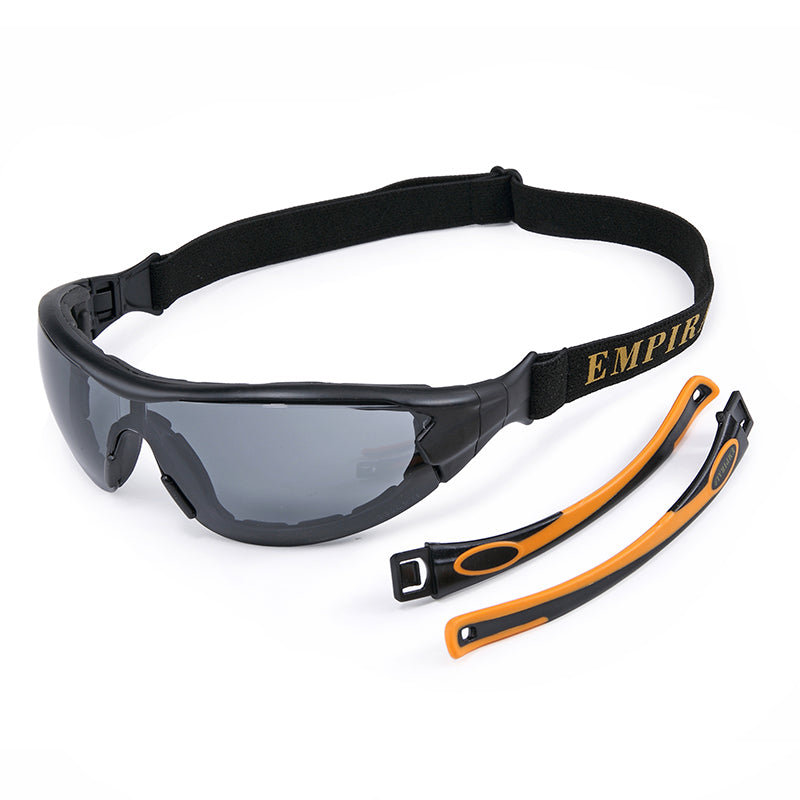 Tactical Spoggle - Smoke, Anti-Scratch, Anti-Fog & Anti UV Light & Clear Spoggle Safety Goggles.