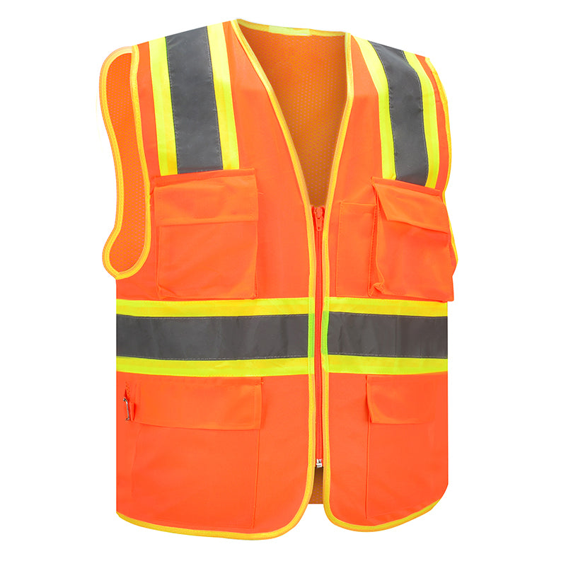 Twinkle, Hi-Vis Executive Vest Yellow/Orange With Zipper